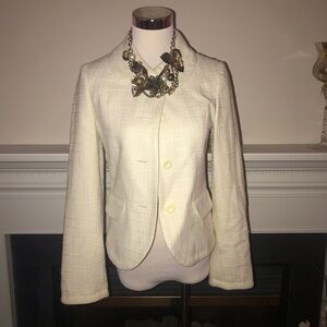 H&M | Vanilla Cross Pattern Blazer​